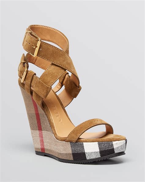 burberry platform sandals